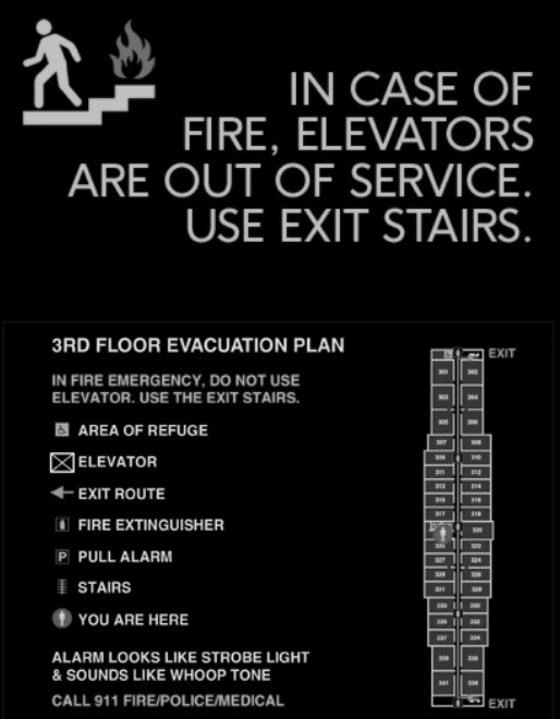 Elevator Egress Map Signage: A Crucial Element of Emergency Preparedness