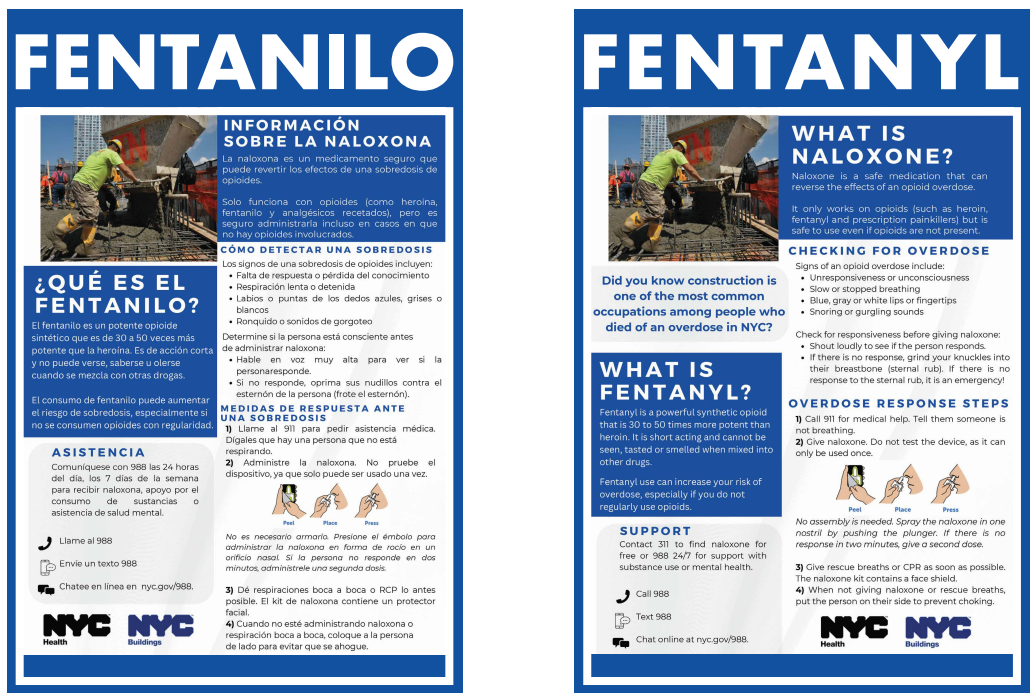 Fentanyl Awareness Jobsite Sign