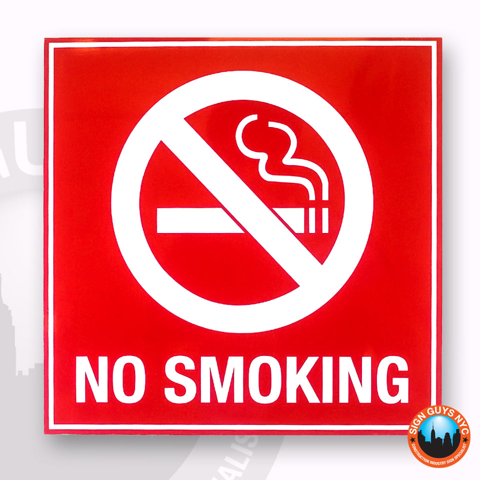 Señal de Prohibido Fumar y Encender Fuego- SEÑALES DE PROHIBICIÓN -  GRABADOR INGLES - Tienda online