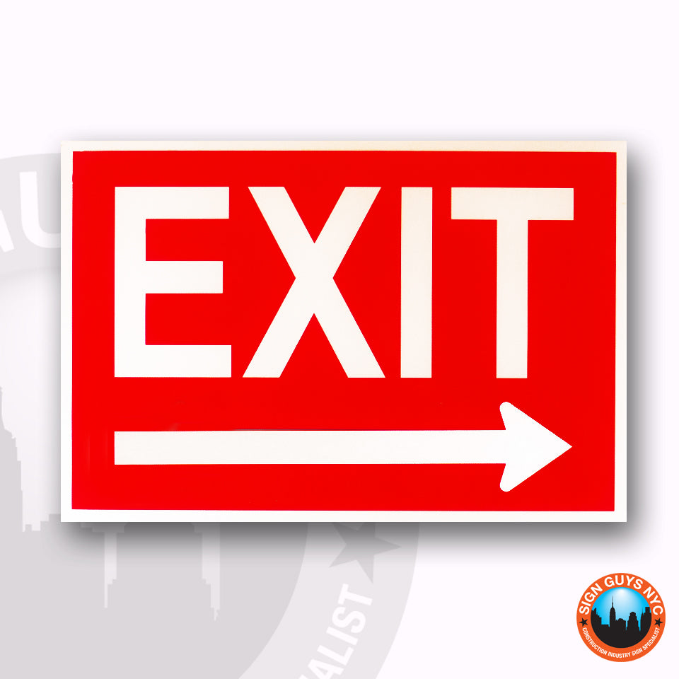 Exit Sign | Exit to the Left | Exit to the Right