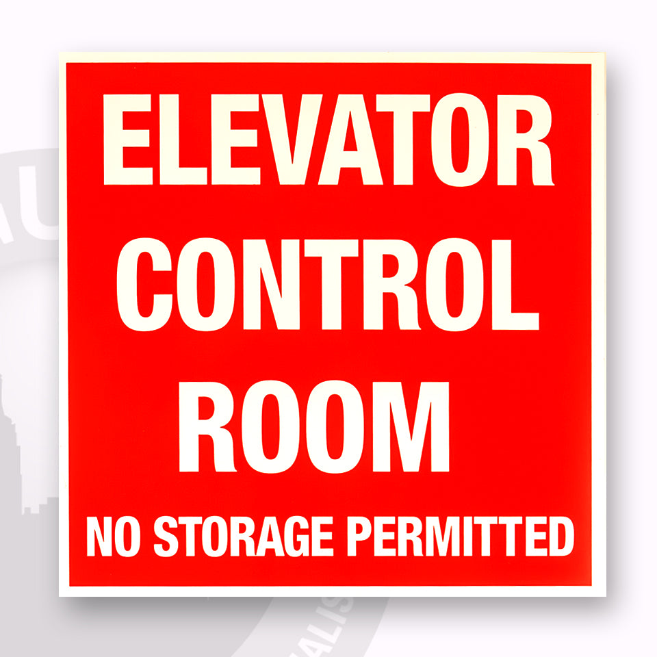 Elevator Control Room Sign | FDNY Sign | Custom Safety Sign |FDC Sign