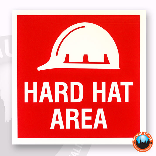 Hard Hat Sign | Construction Safety Sign | NYC DOB Sign