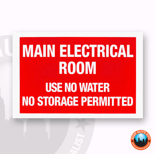 Main Electrical Room Sign | FDNY Signs