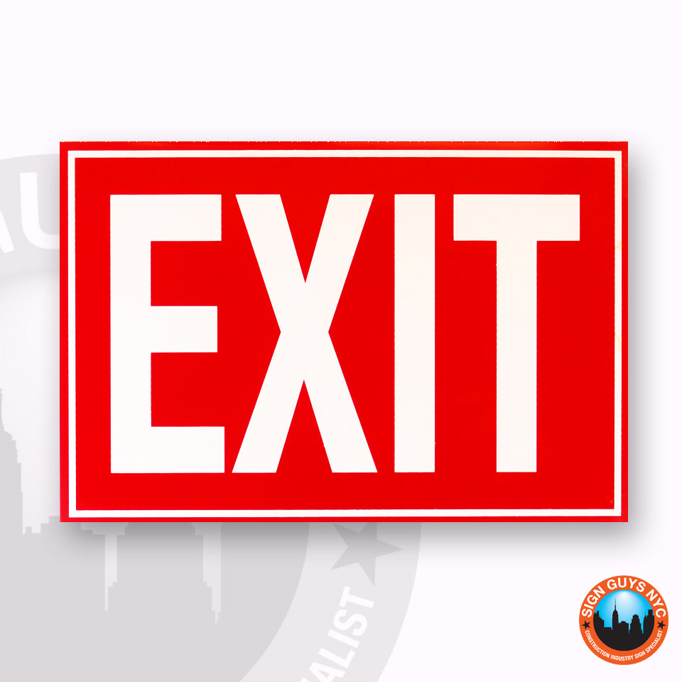 Exit Sign | Exit to the Left | Exit to the Right – Sign Guys NYC