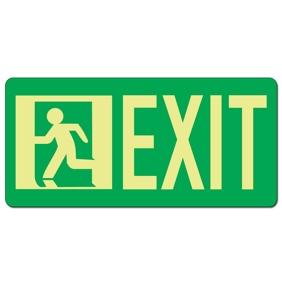 Glow In The Dark Exit Signs Photoluminescent Signs Sign Guys Nyc