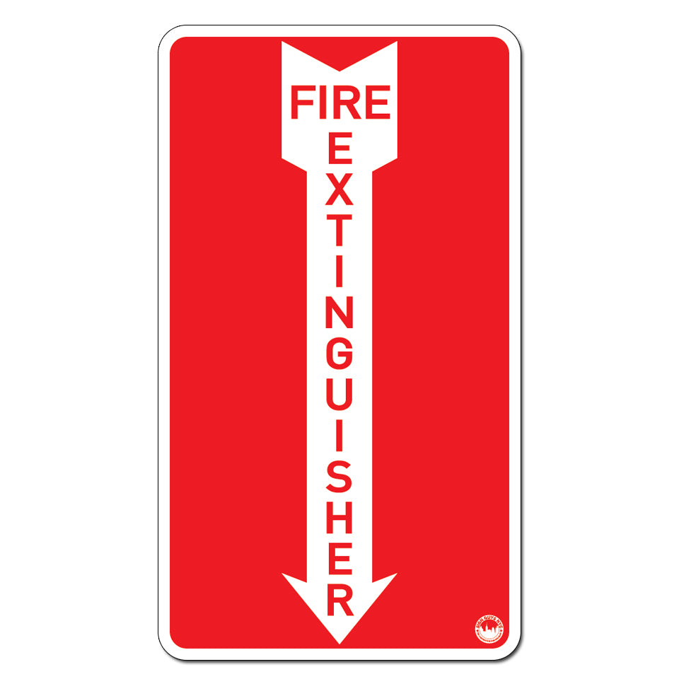 Fire Extinguisher with Arrow Sign | FDNY Sign